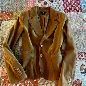 H&M Tan Velvet Blazer